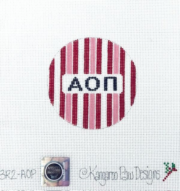 KDP-AOP Alpha Omicron Pi Stripes 18M