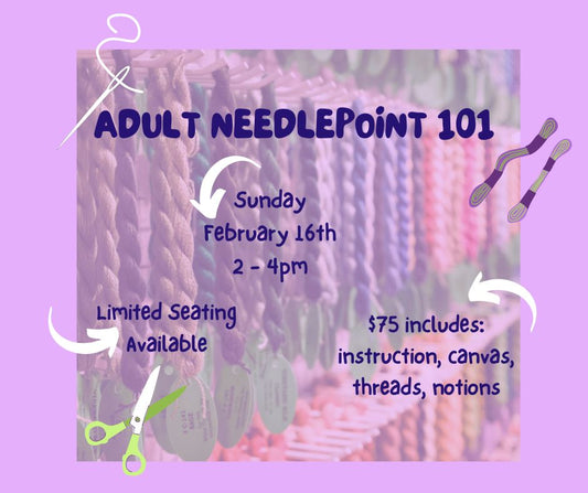 ADULT NEEDLEPOINT 101 - FEB 16