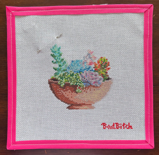 BB-Botany Bowl of Succulents Canvas - 18M