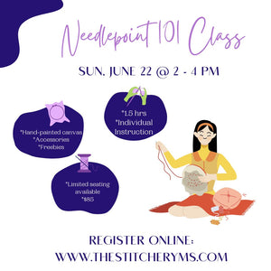 NEEDLEPOINT 101 (afternoon class) - JUNE 22